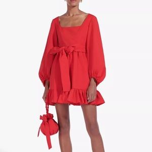 Staud Seth Red Mini Dress